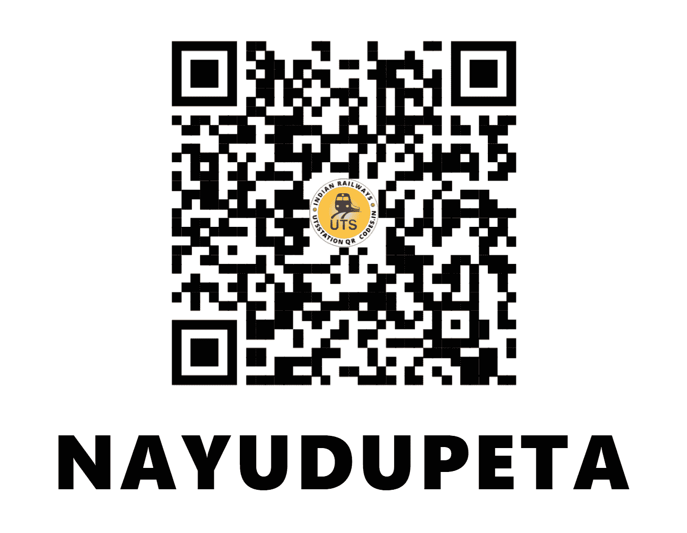UTS QR Code for NAYUDUPETA - NYP (SR - ANDHRA PRADESH)